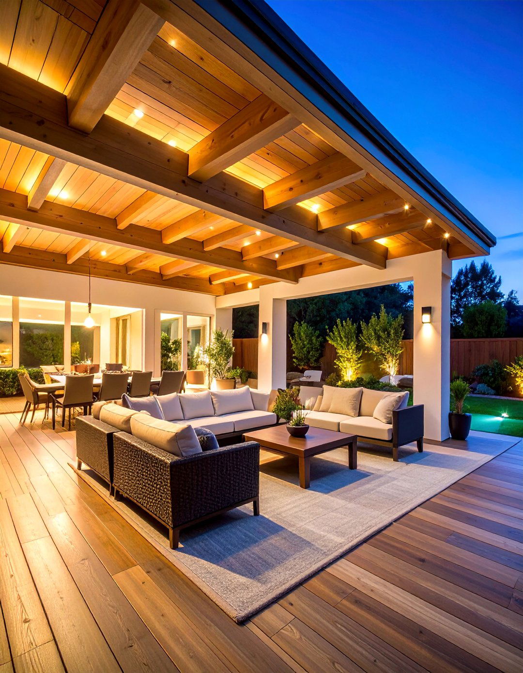 Architectural Uplighting Design - 25 Covered Patio Lighting Ideas