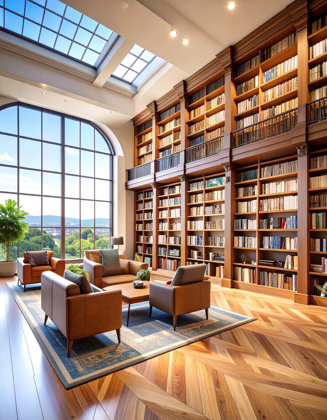 Architectural Wonders Bookshelf Integration - 25 Library Murals