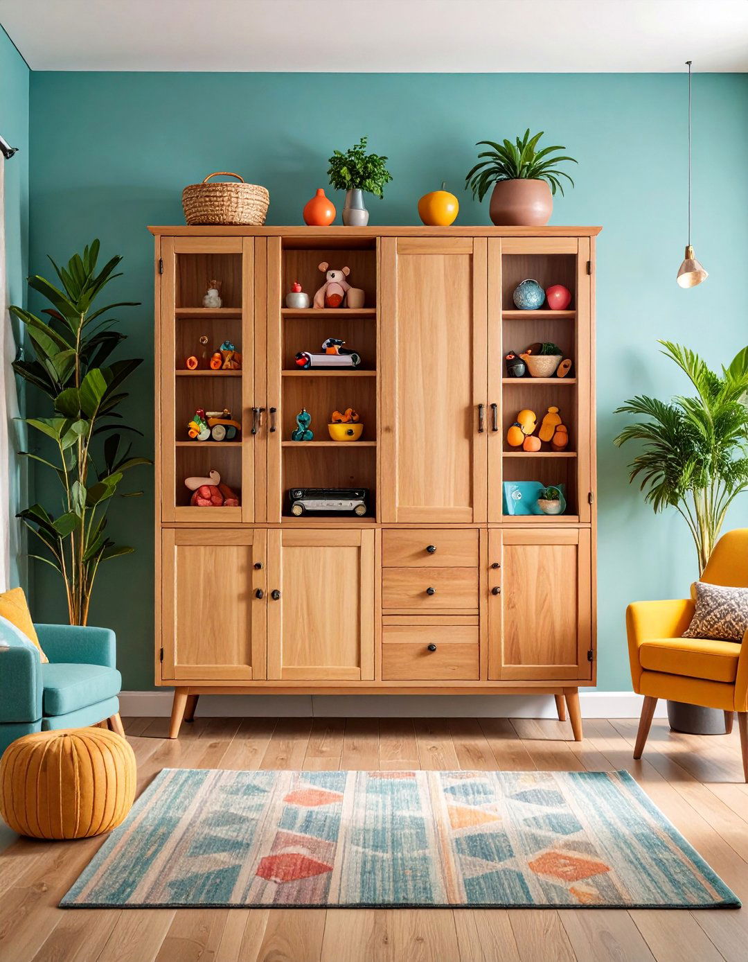 Armoire Entertainment Storage Living Room - 25 Living Room Toy Storage Ideas