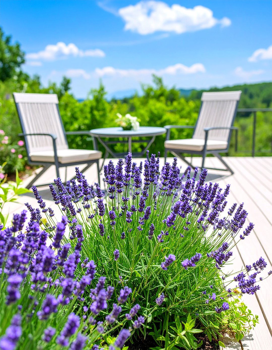 Aromatic Sensory Garden Experience - 25 Deck Decorating Ideas With Plants