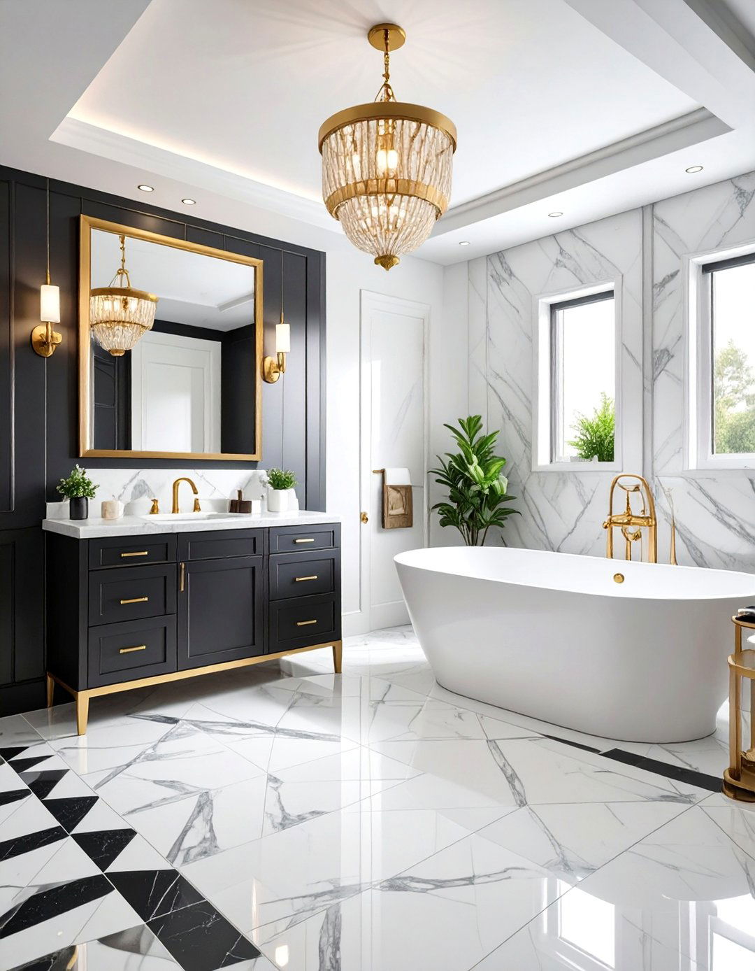Art Deco Basement Bathroom - 25 Basement Bathroom Ideas