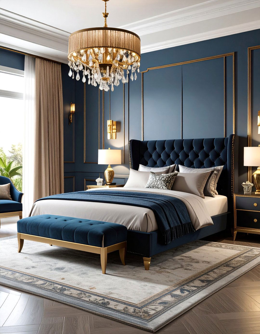 Art Deco Black Headboard Bedroom - 25 Black Headboard Bedroom Ideas