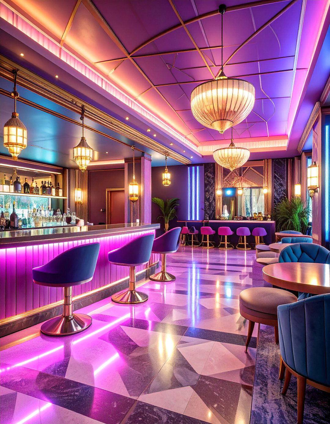 Art Deco Gaming Salon - 25 Luxury Game Room Ideas