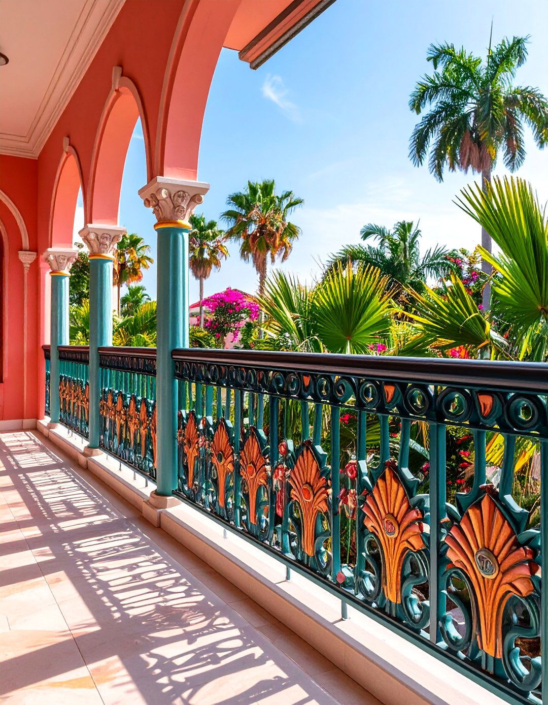 Art Deco Geometric Balcony Railing - 25 Wrought Iron Balcony Railing Design Ideas