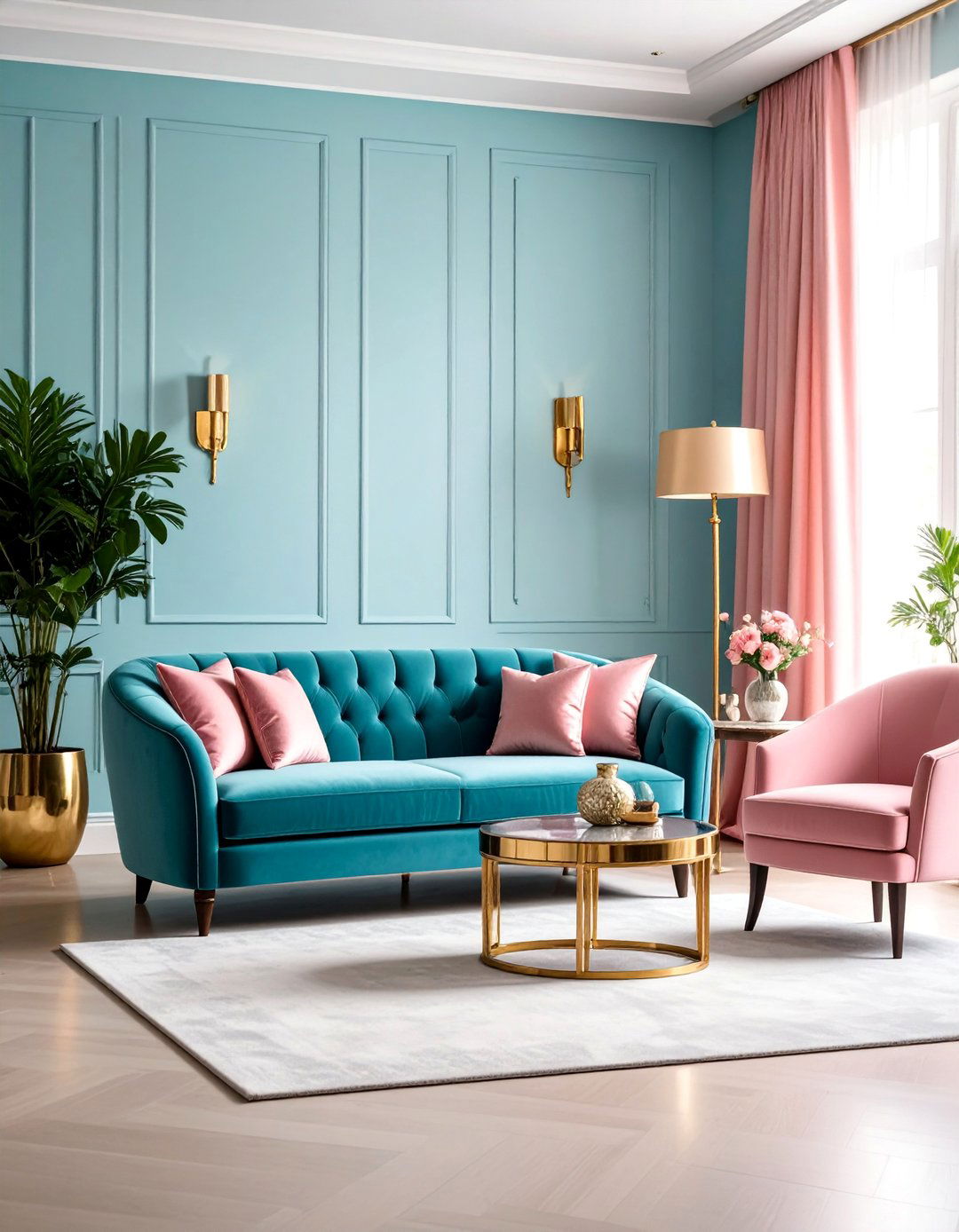 Art Deco Glamour - 25 Mismatched Sofas in Living Room Ideas