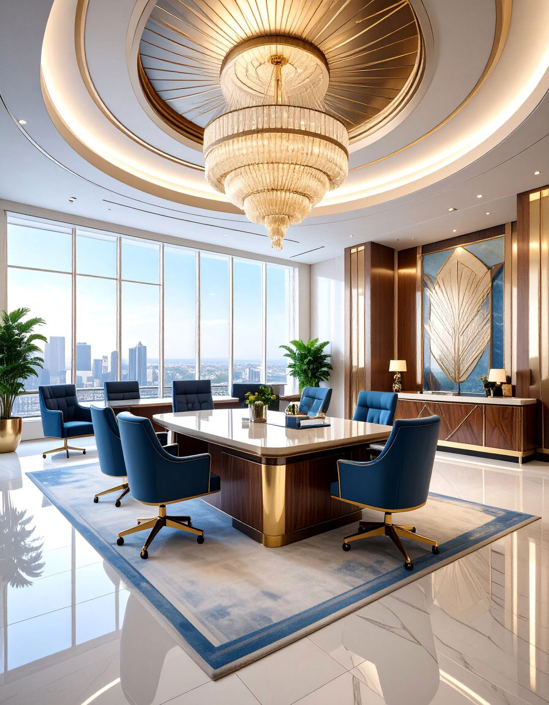 Art Deco Glamour Office - 25 Man Cave Office Ideas