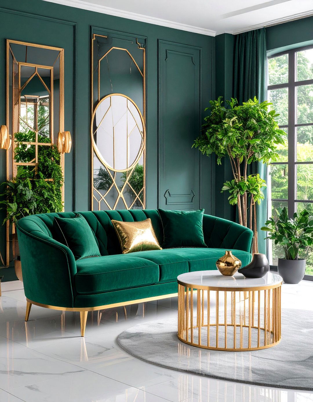 Art Deco Glamour Window Seat - 25 Window Seat Ideas