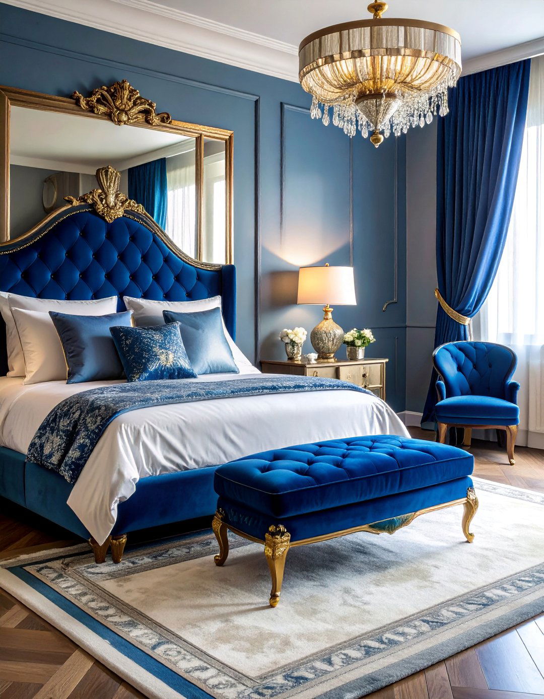 Art Deco Inspired Glamour Seating - 25 Bedroom Sitting Area Ideas