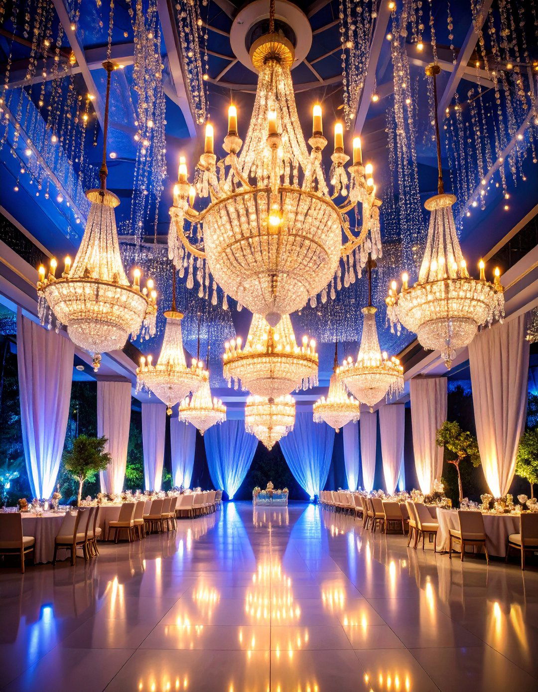 Art Deco Lighting Wedding Ambiance - 25 Great Gatsby Wedding Ideas