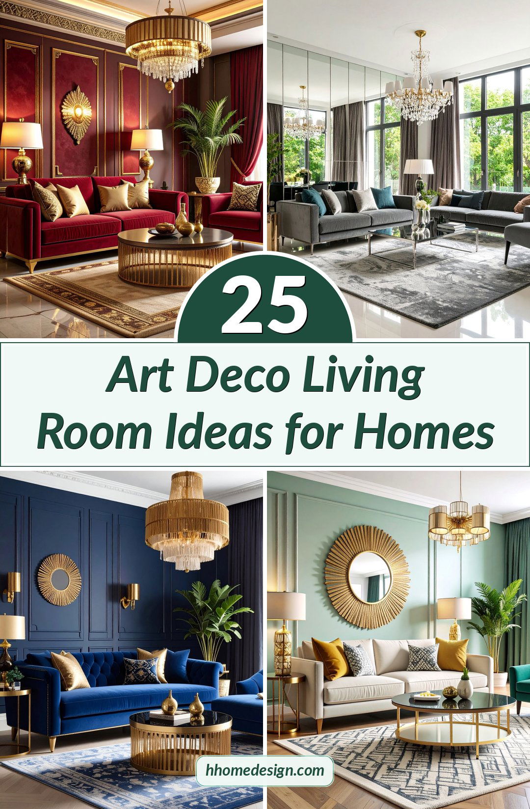 25 Art Deco Living Room Ideas for Homes