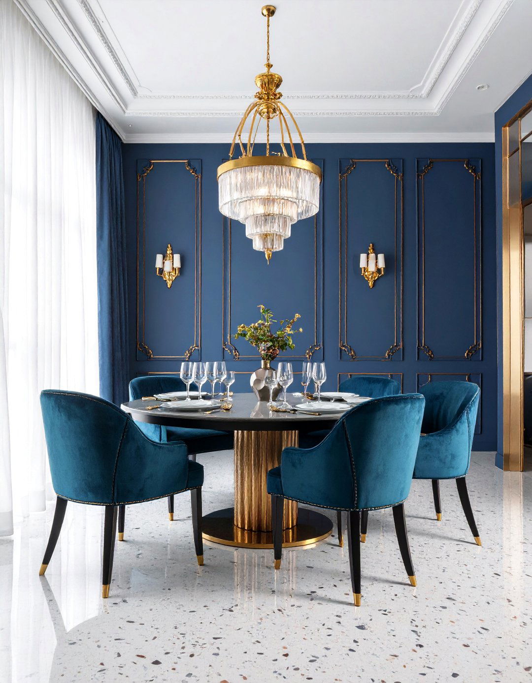 Art Deco Parisian Dining Room Glamour - 25 Parisian Dining Room Ideas