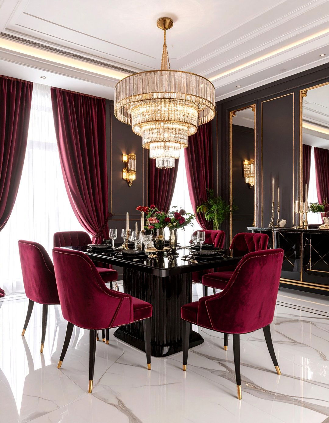 Art Deco Revival Dining Room - 25 Luxury Interior Design Ideas