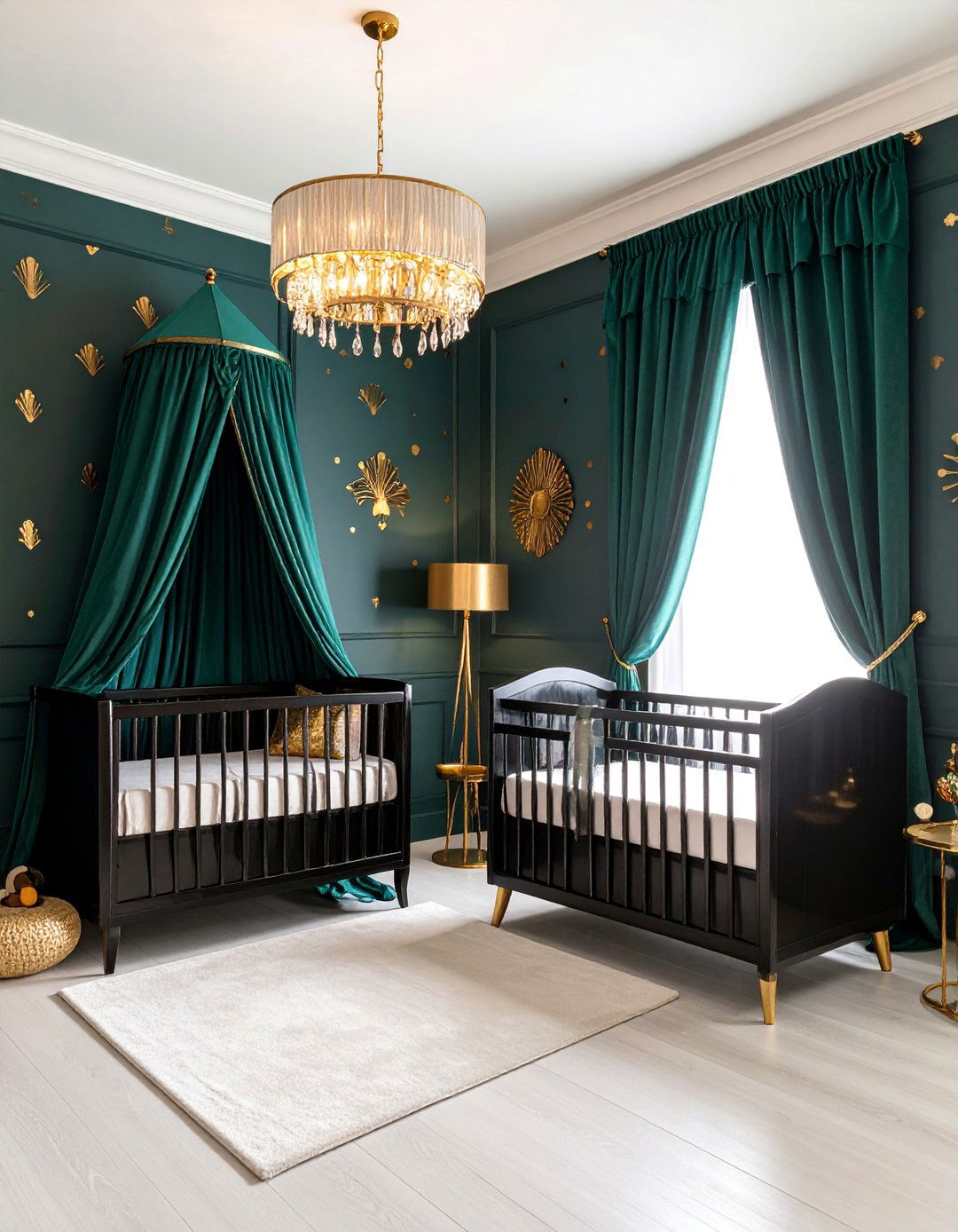 Art Deco Sparkle Baby Girl Nursery - 25 Baby Girl Nursery Ideas