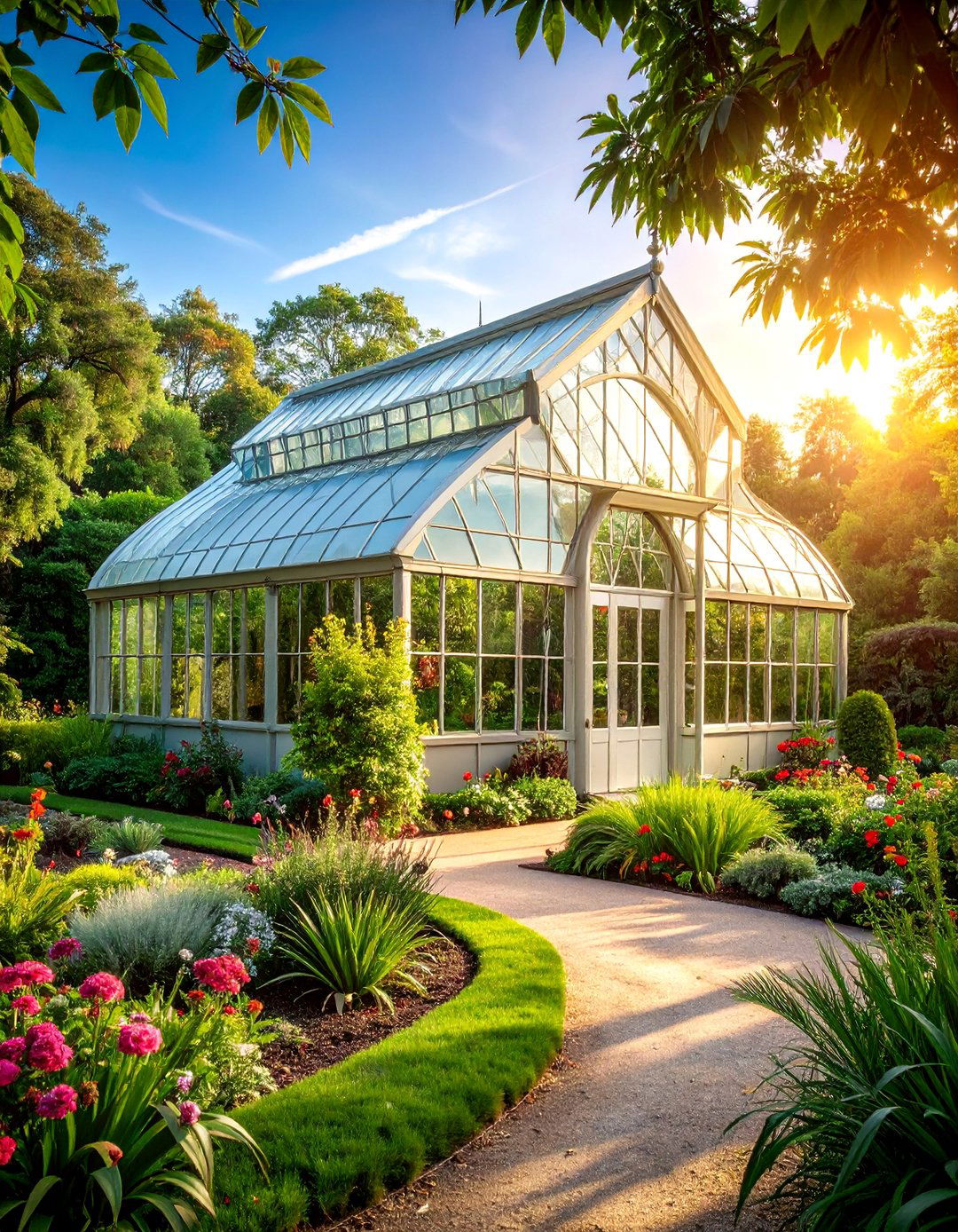 Art Deco Streamline Moderne Greenhouse - 25 Greenhouse and Shed Combo Ideas