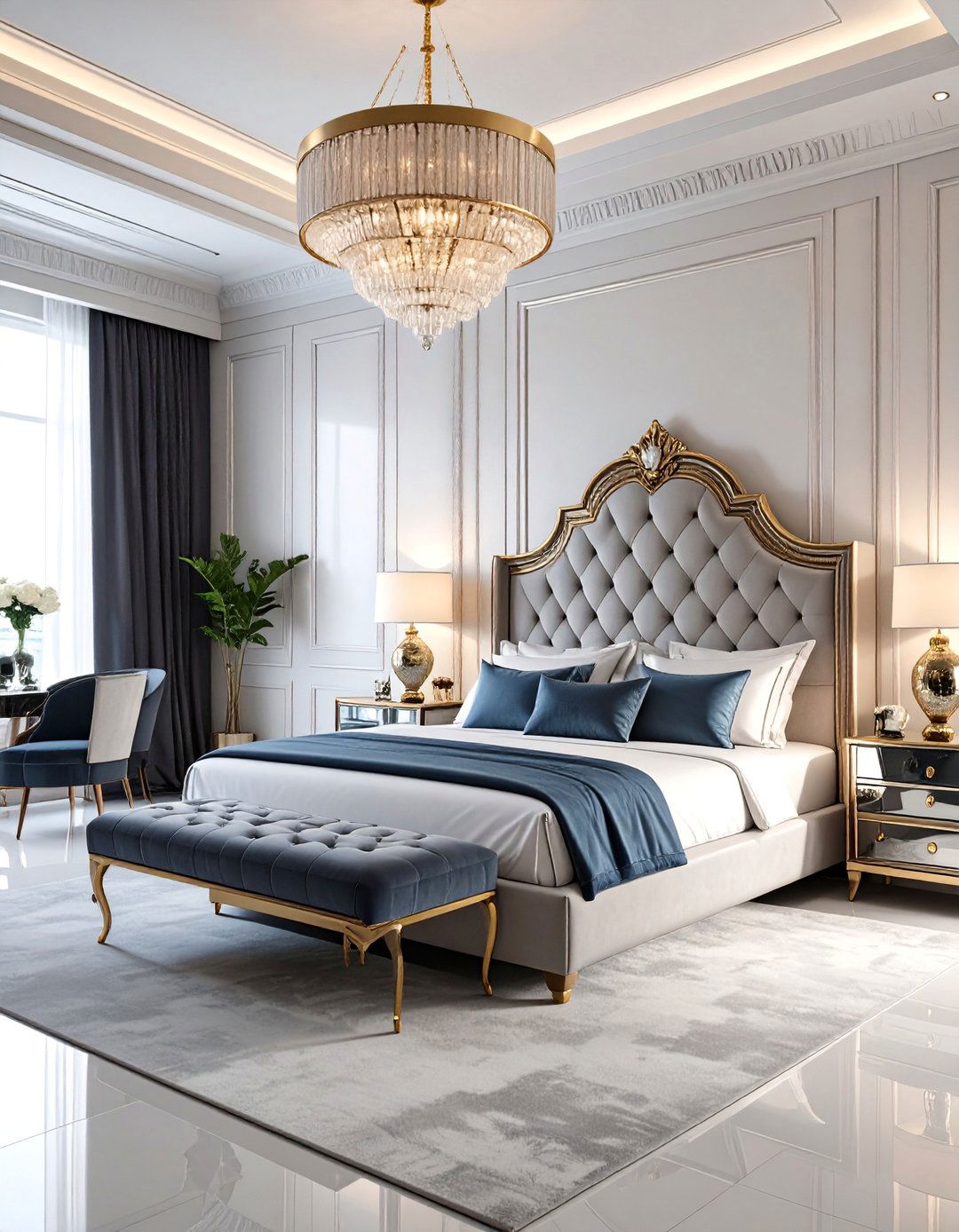 Art Deco Vampire Penthouse - 25 Vampire Bedroom Ideas