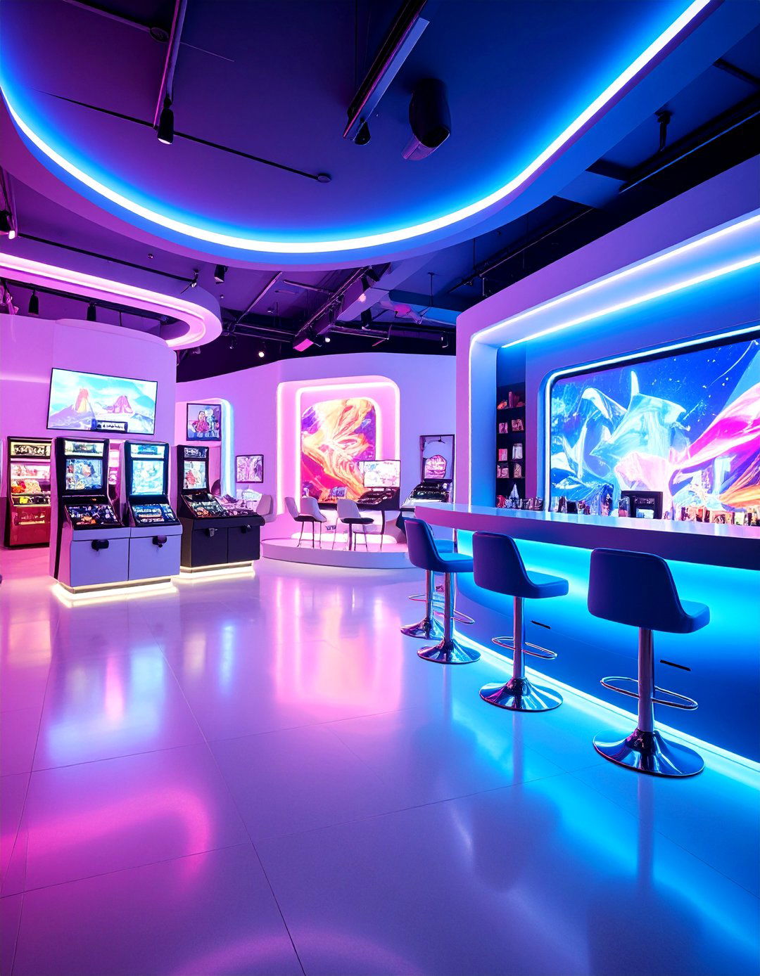 Art Gallery Gaming Exhibition - 25 Luxury Game Room Ideas