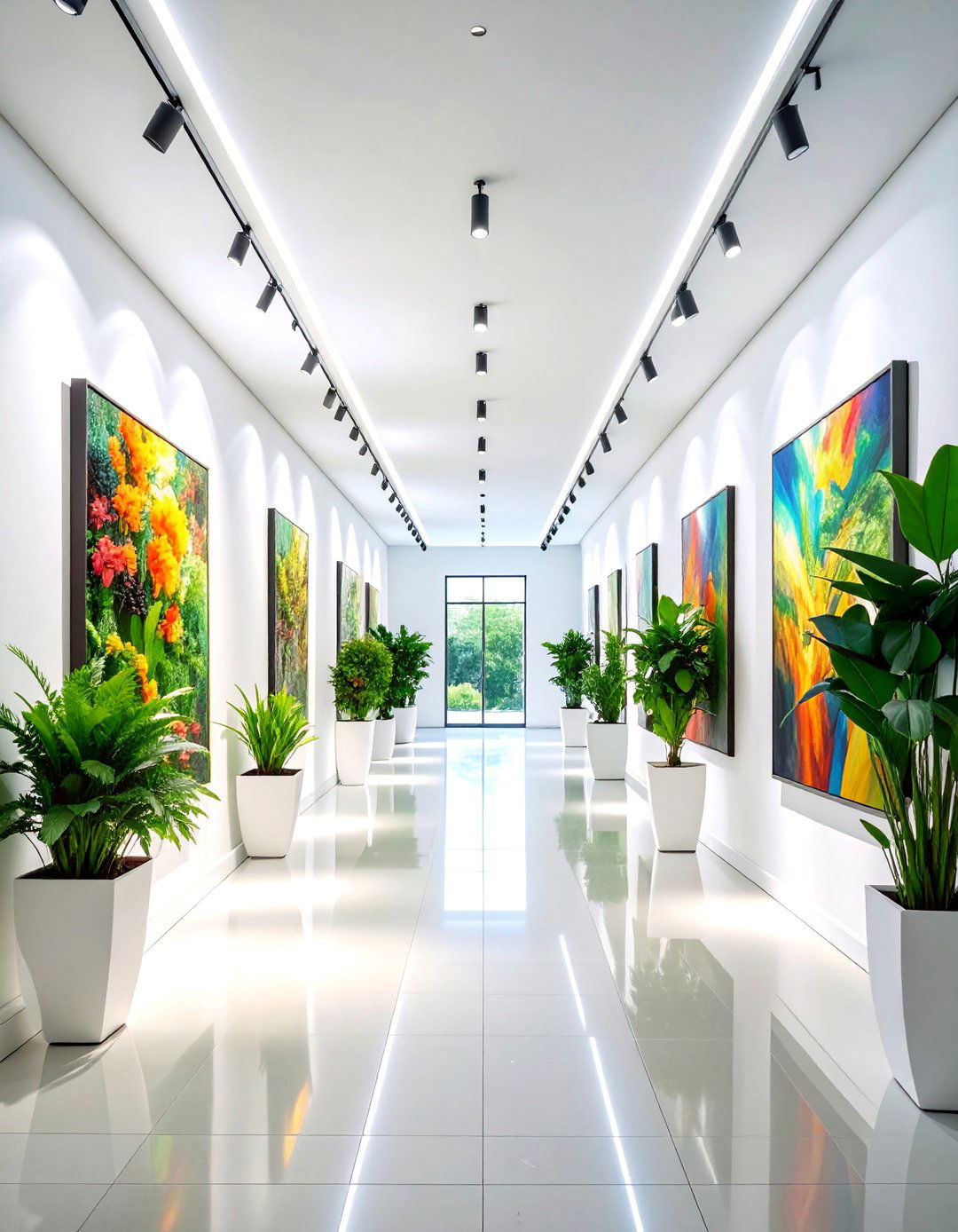 Art Gallery Plant Room Corridor - 25 Plant Room Ideas