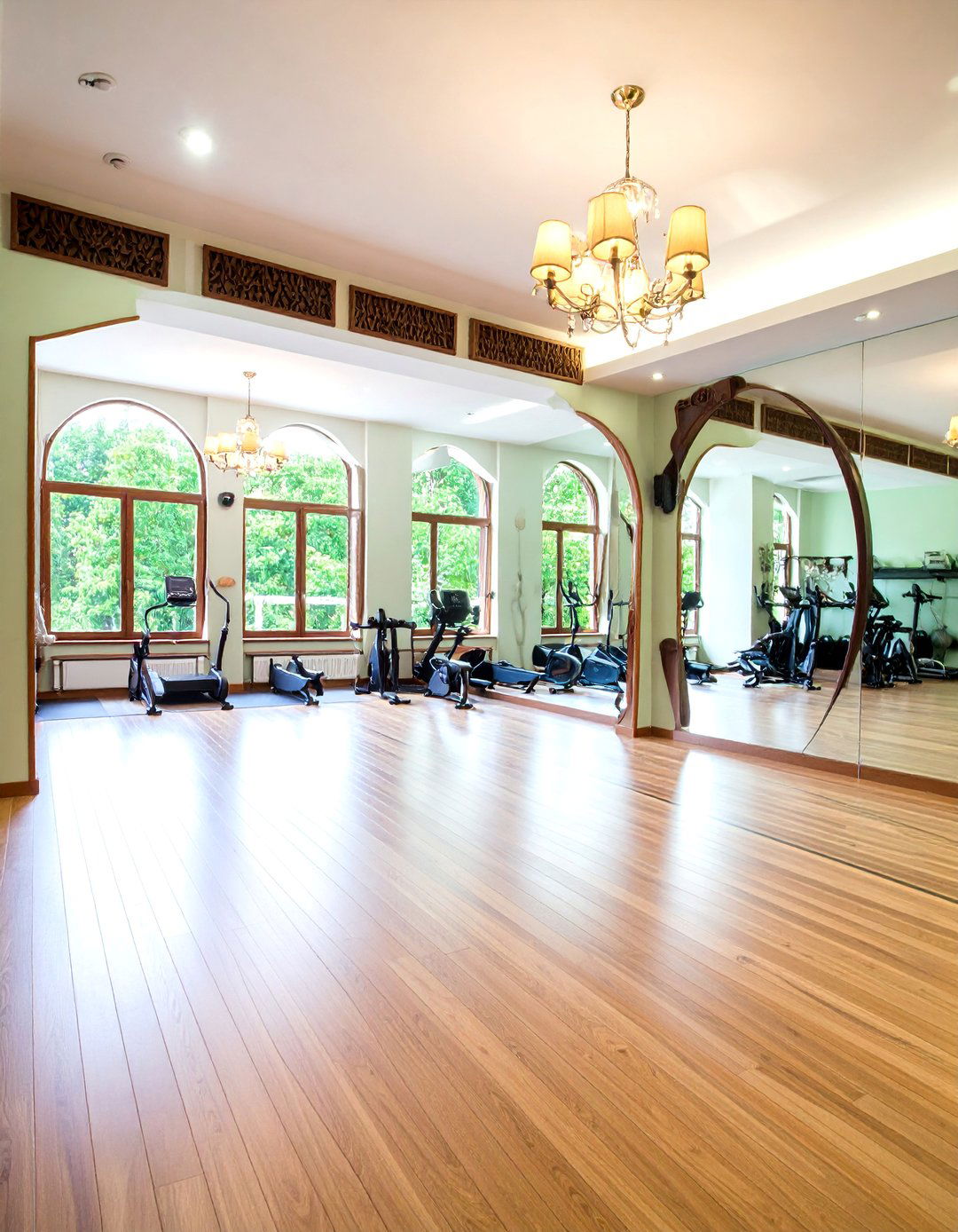 Art Nouveau Exercise Room with Movement Inspired Design - 25 Art Nouveau Interior Design Ideas