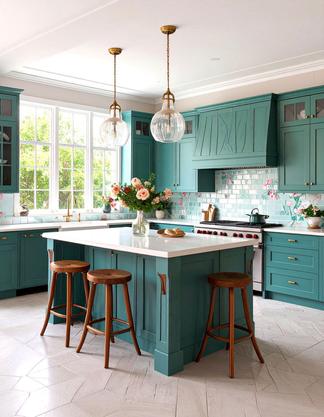 Art Nouveau Kitchen with Organic Cabinet Design - 25 Art Nouveau Interior Design Ideas