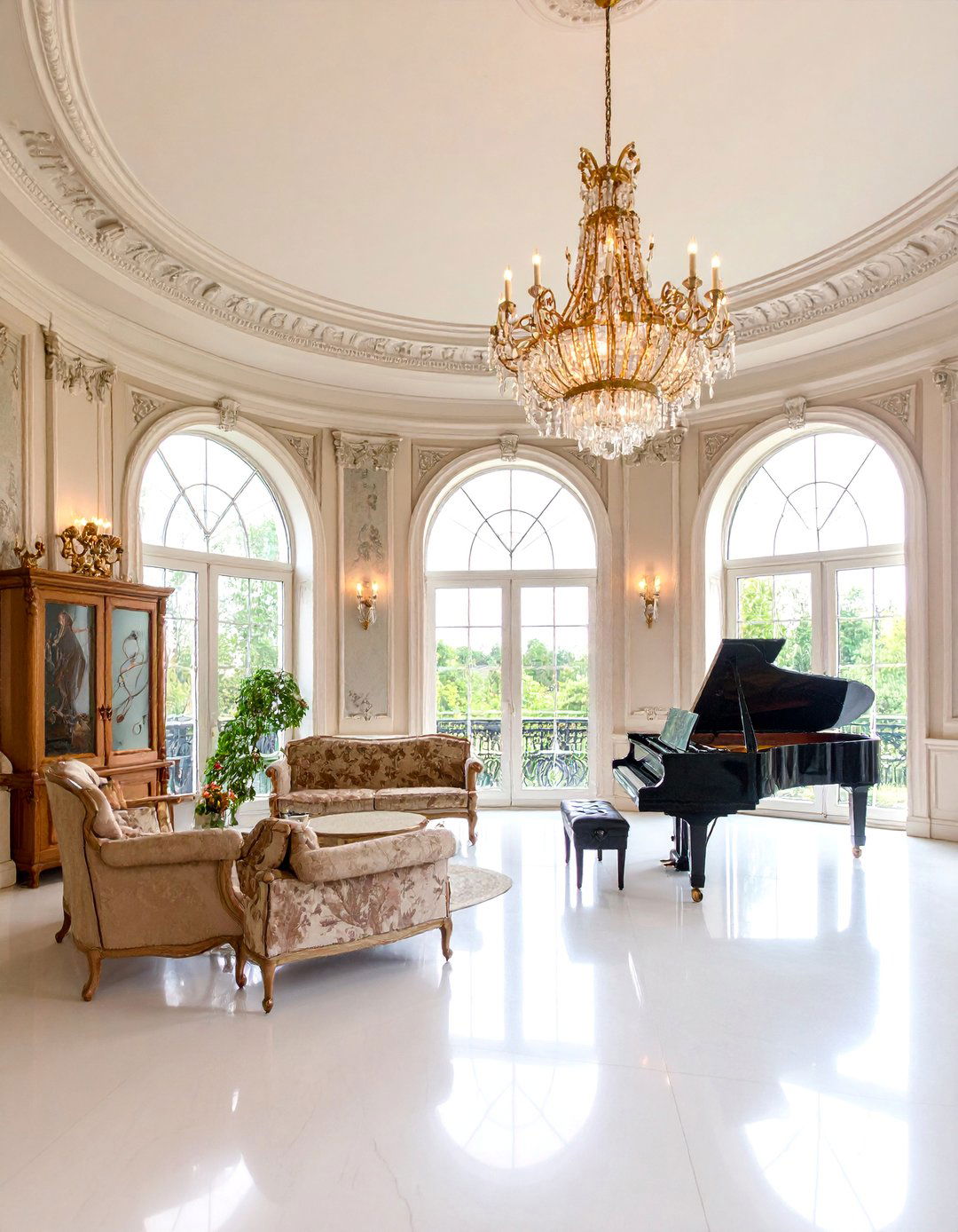 Art Nouveau Music Room with Acoustic Harmony Design - 25 Art Nouveau Interior Design Ideas
