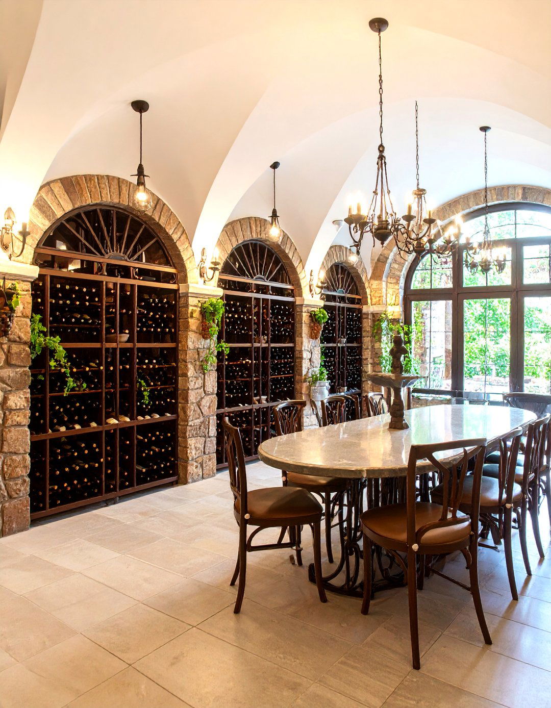 Art Nouveau Wine Cellar with Grape Vine Motifs - 25 Art Nouveau Interior Design Ideas