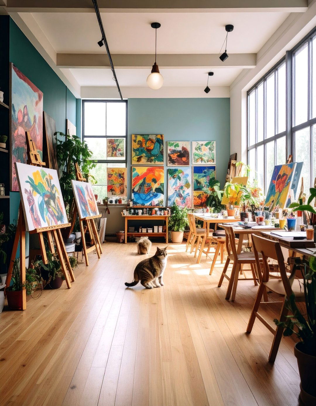 Art Studio Cat Gallery - 25 Cat Room Ideas
