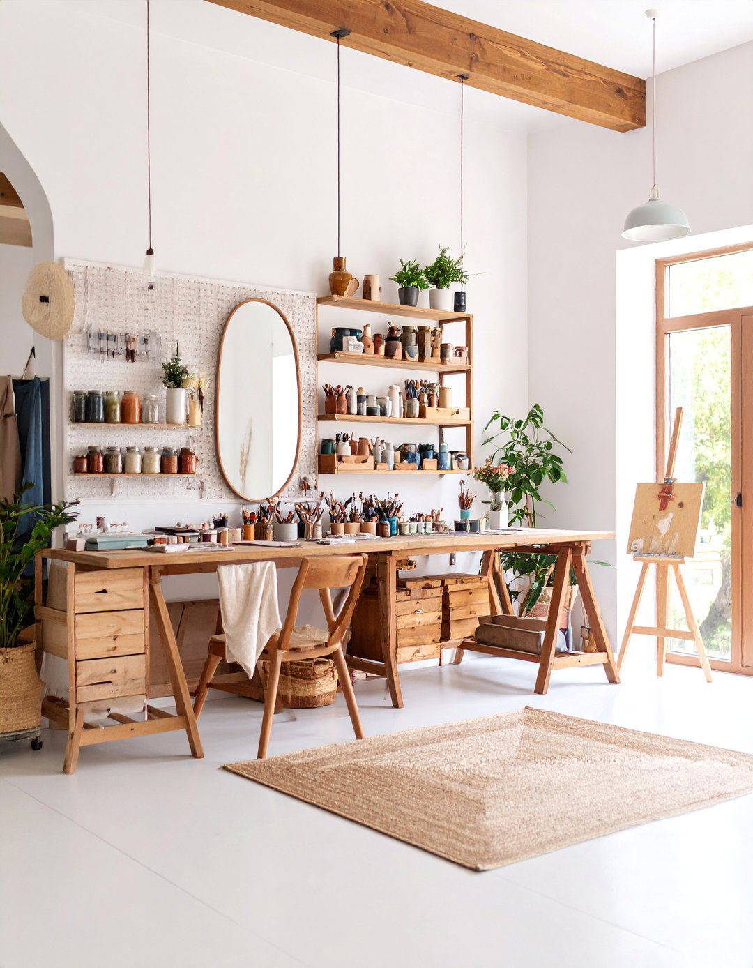 Art Studio Vanity with Creative Storage - 25 Vanity Room Ideas