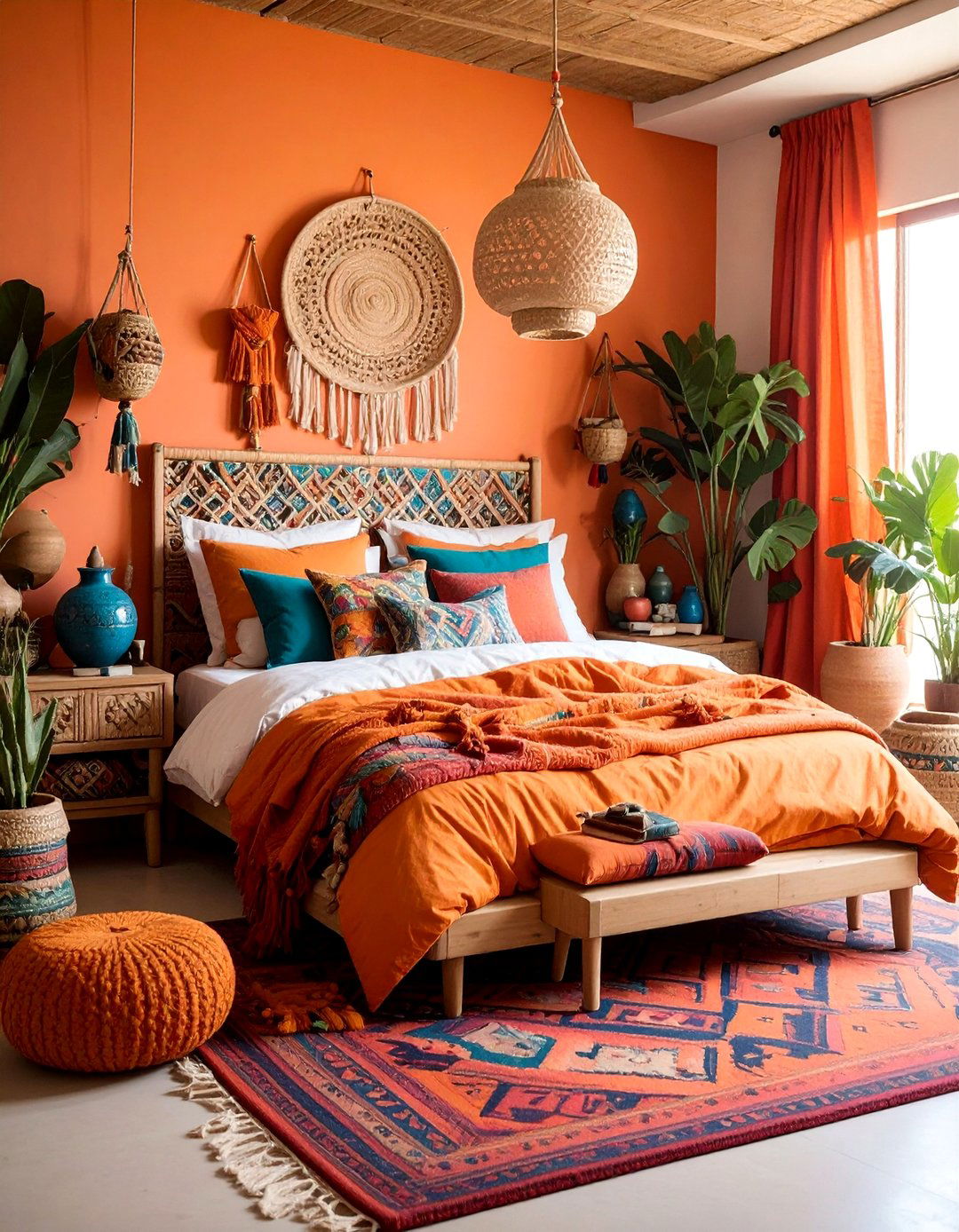 Artisan Craft Boho Bedroom with Handmade Decor and Natural Materials - 25 Girls Boho Bedroom Ideas