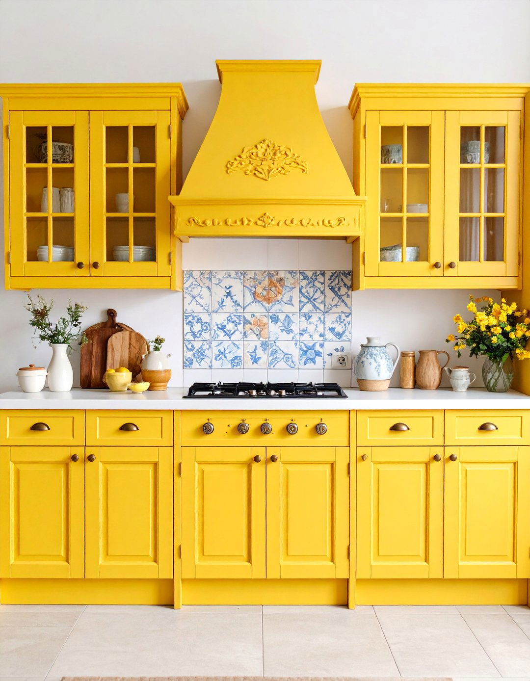 Artisan Pale Yellow Kitchen with Handcrafted Details - 25 Pale Yellow Kitchen Ideas