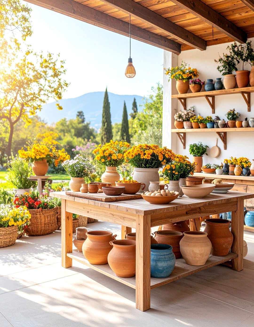 Artisan Pottery Workshop Kitchen - 25 Mexican Outdoor Kitchen Ideas