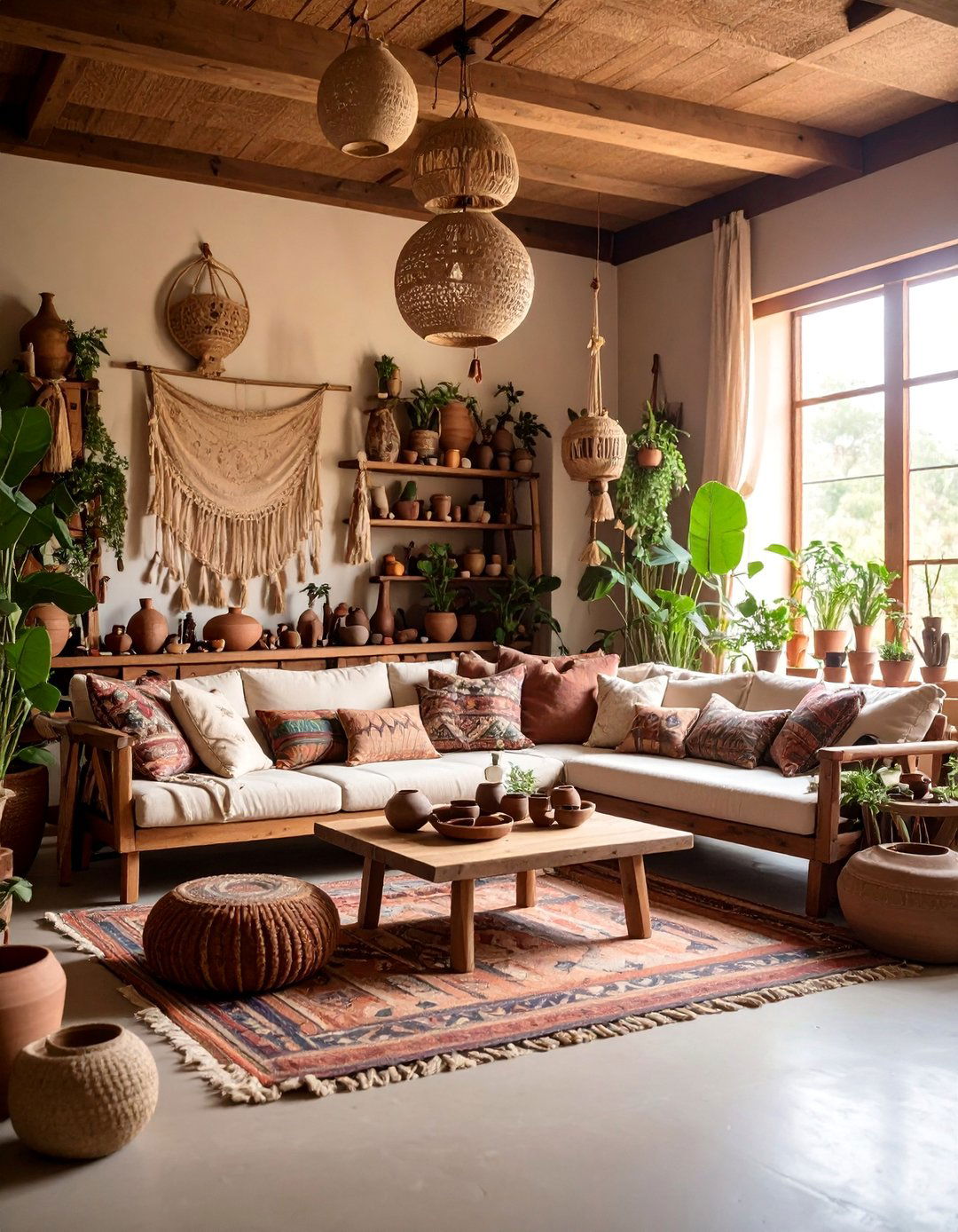 Artisan Workshop Living Room with Handcrafted Elements - 25 Gypsy Bohemian Living Room Ideas