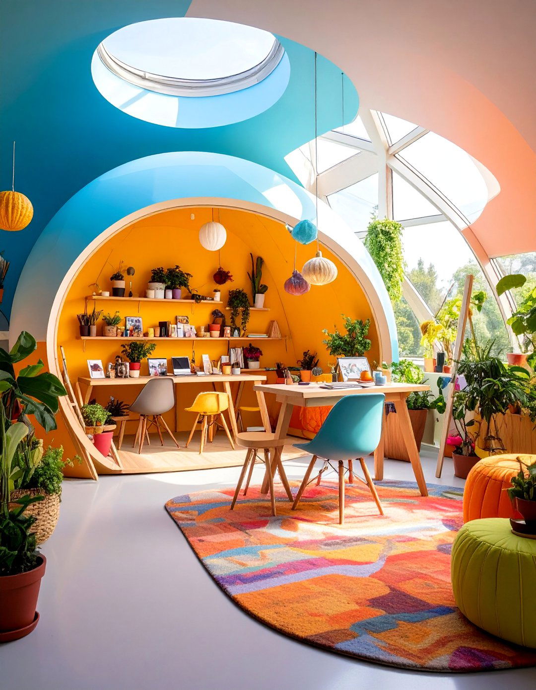 Artistic Dome Tiny House with Creative Spaces - 25 Tiny House Design Ideas
