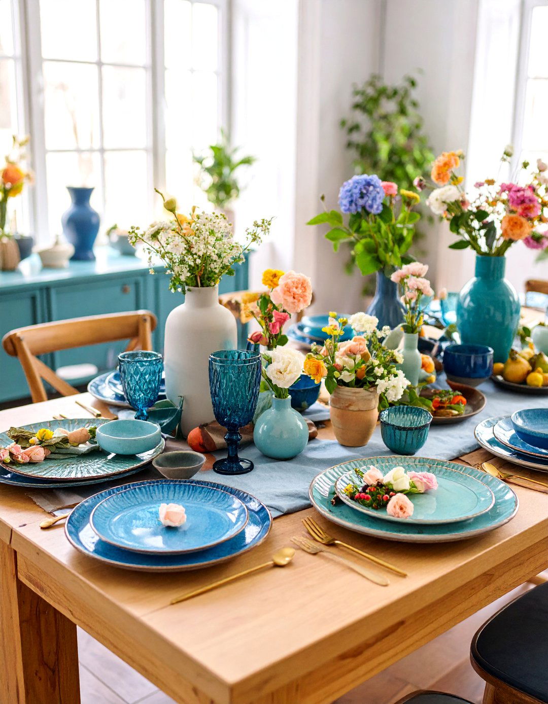 Artistic Pottery Dining Room Table Collection - 25 Dining Room Table Decor Ideas