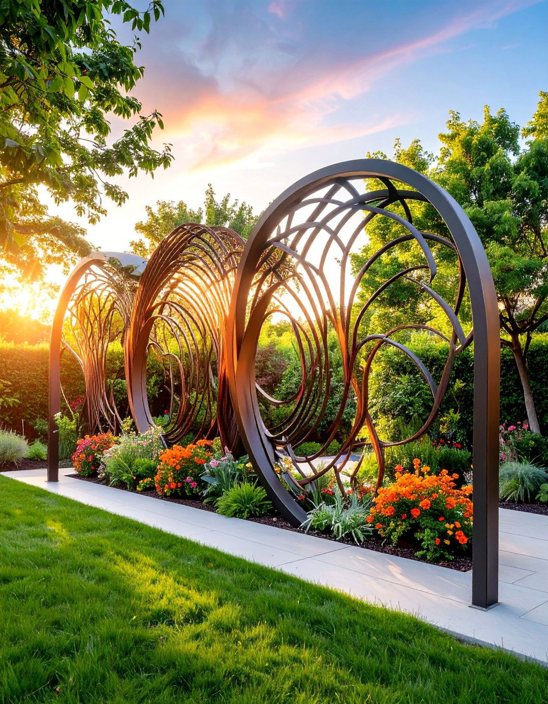 Artistic Sculpture Divider Display - 25 Garden Divider Ideas