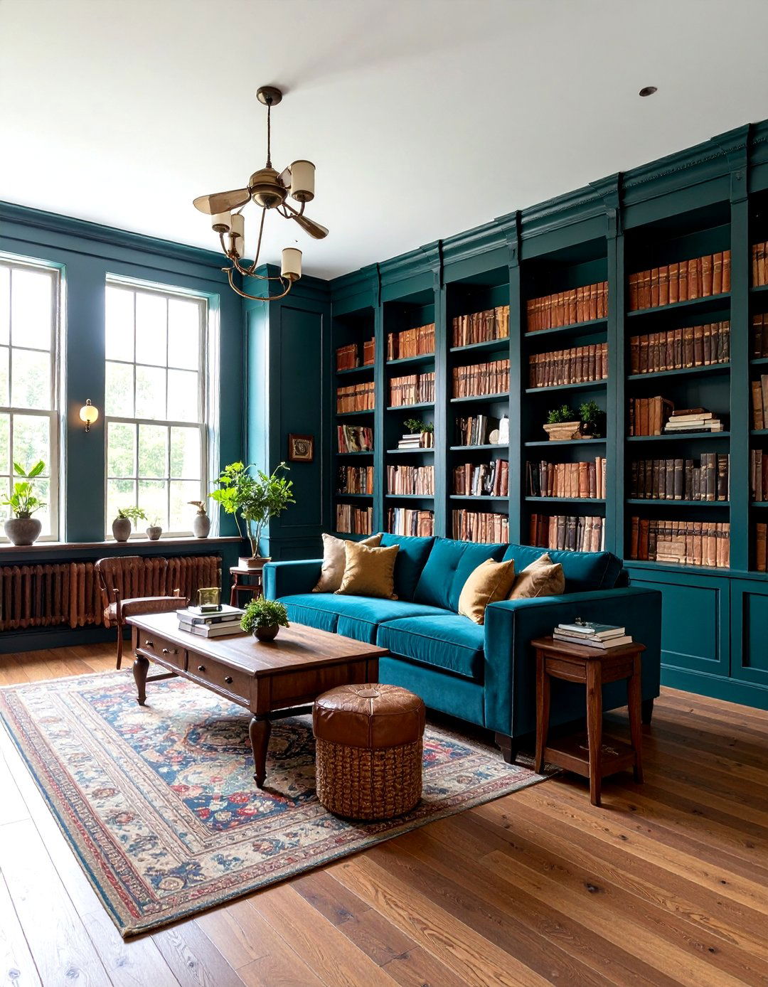 Arts and Crafts Library with Greene and Greene Influence - 25 Dark Green Home Library Ideas and Inspiration