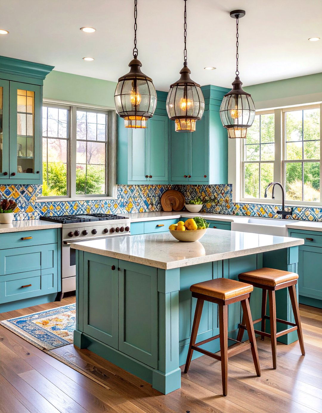 Ash Wood Kitchen with Craftsman Tile Backsplash - 25 Craftsman Kitchen Ideas