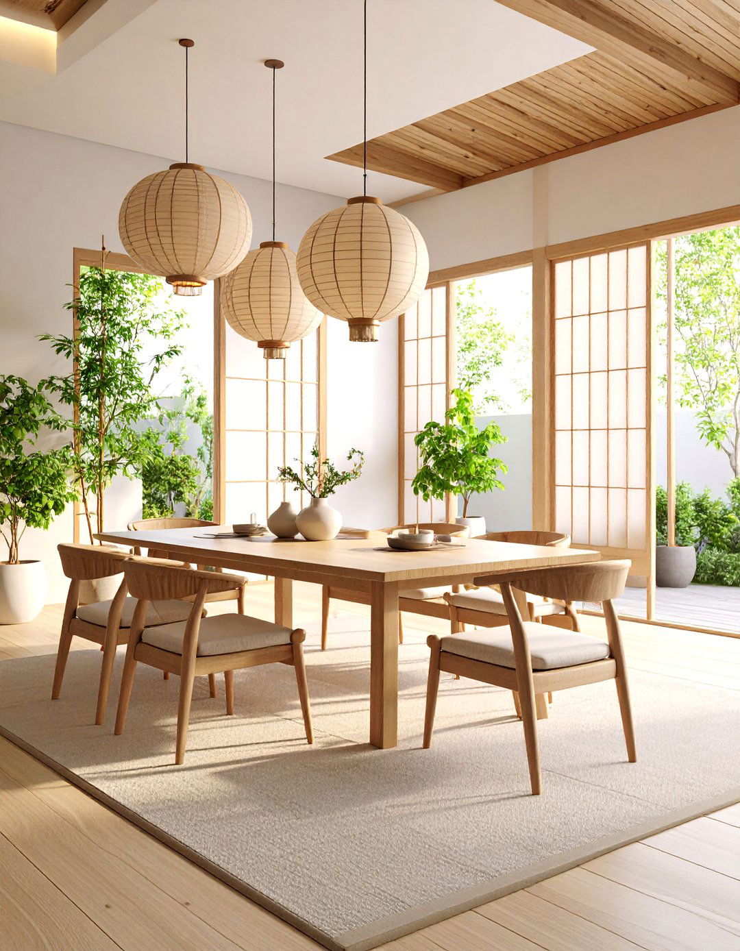 Asian Inspired Eclectic Dining Room with Cultural Blend - 25 Eclectic Dining Room Ideas