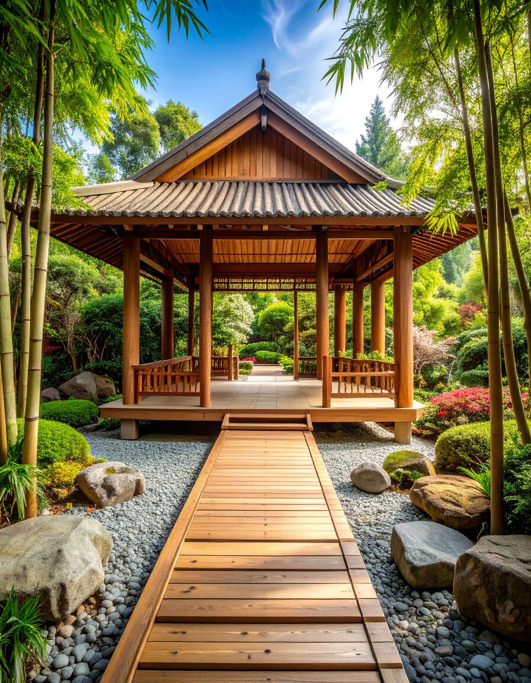 Asian Inspired Pavilion Walkway - 25 Covered Walkway Ideas