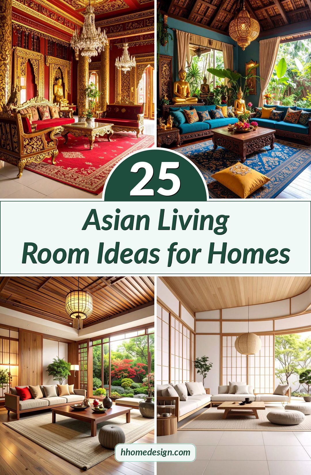 25 Asian Living Room Ideas for Homes