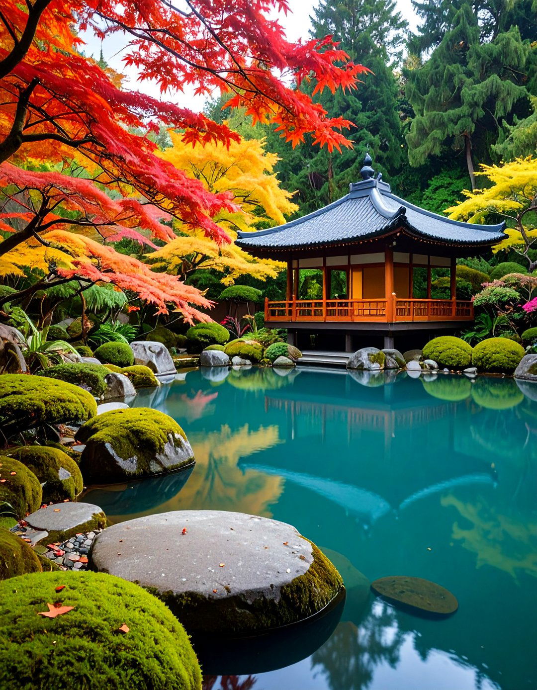 Asian Zen Garden Lagoon - 25 Lagoon Pool Ideas