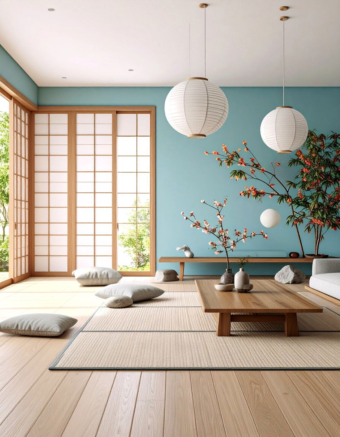 Asian Zen Minimalist Condo Living Room - 25 Condo Living Room Ideas