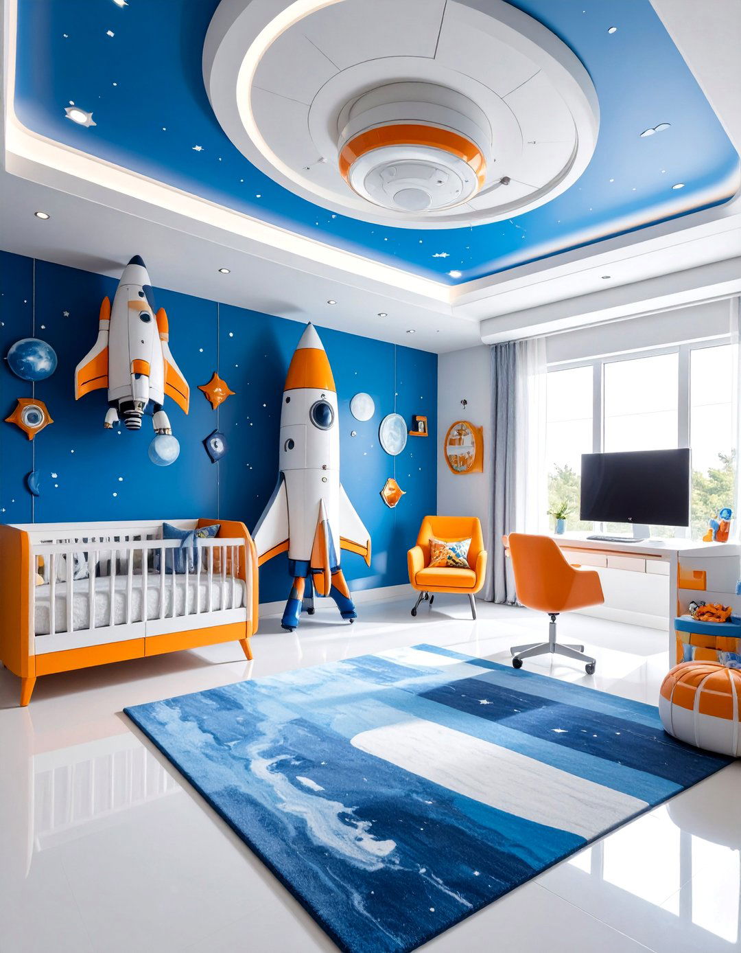 Astronaut Adventure Theme Room - 25 Space-themed Nursery Ideas
