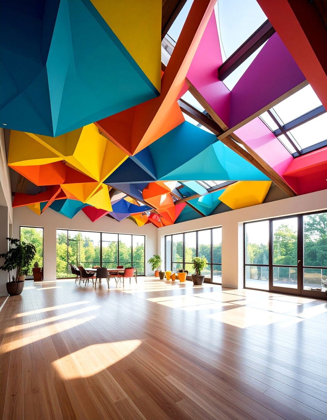 Asymmetrical Pop Ceiling with Modern Balance - 25 Pop Ceiling Design Ideas