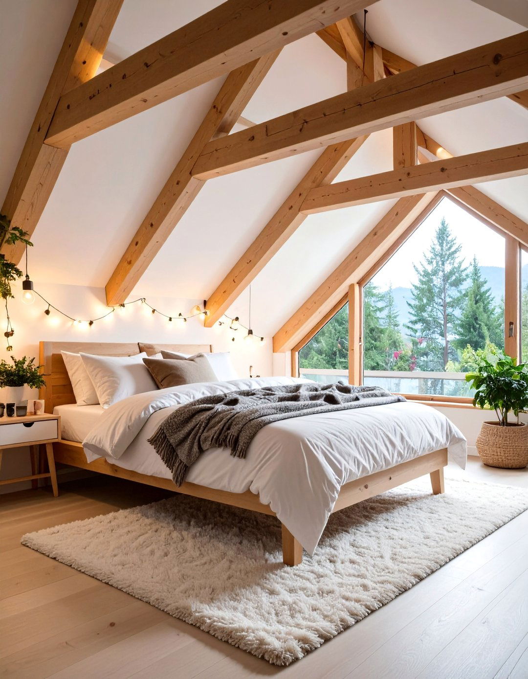 Attic Cottage Bedroom with Sloped Ceilings - 25 Cottage Bedroom Ideas