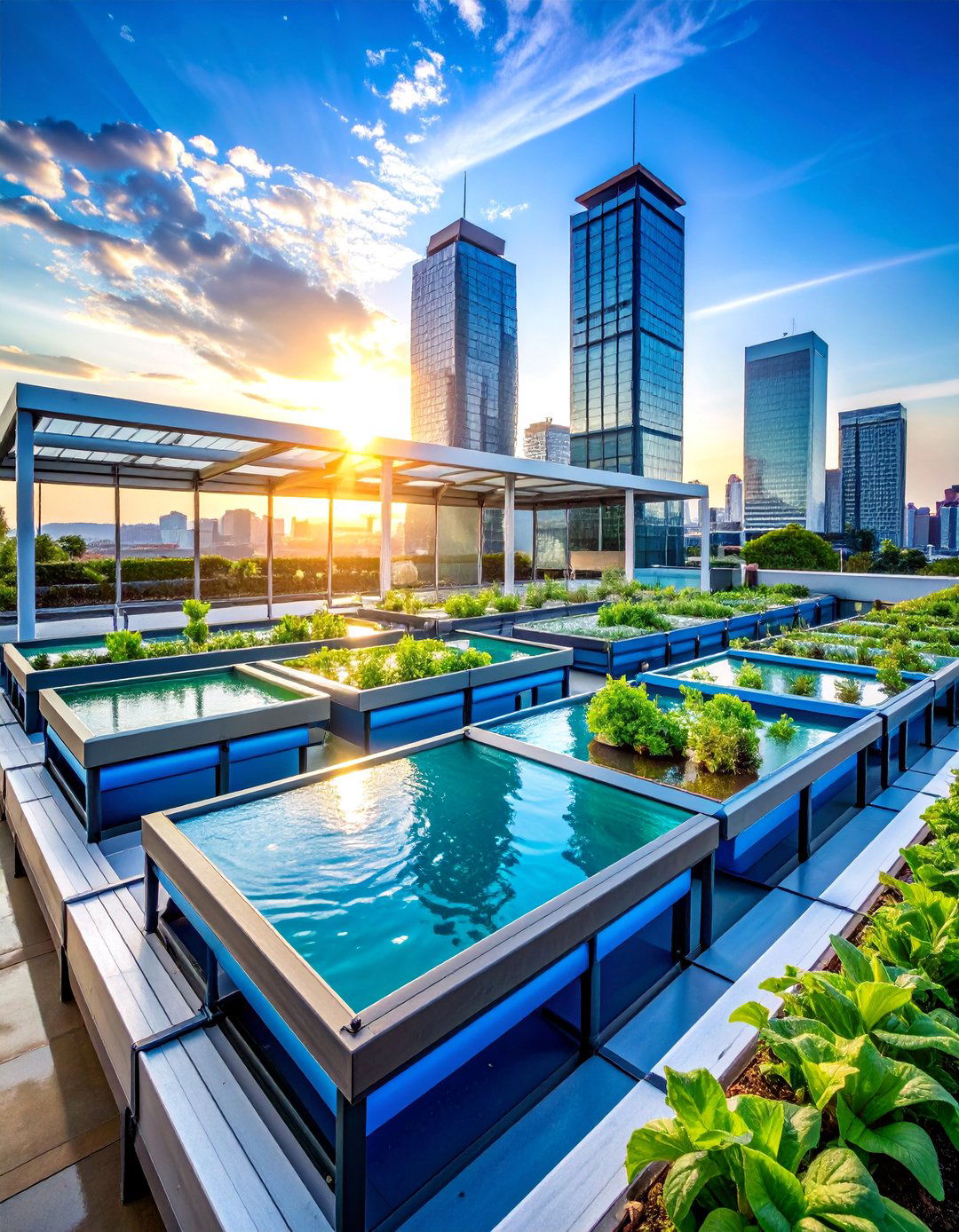 Automated Aquaponics Rooftop Greenhouse Complex - 25 Rooftop Greenhouse Ideas