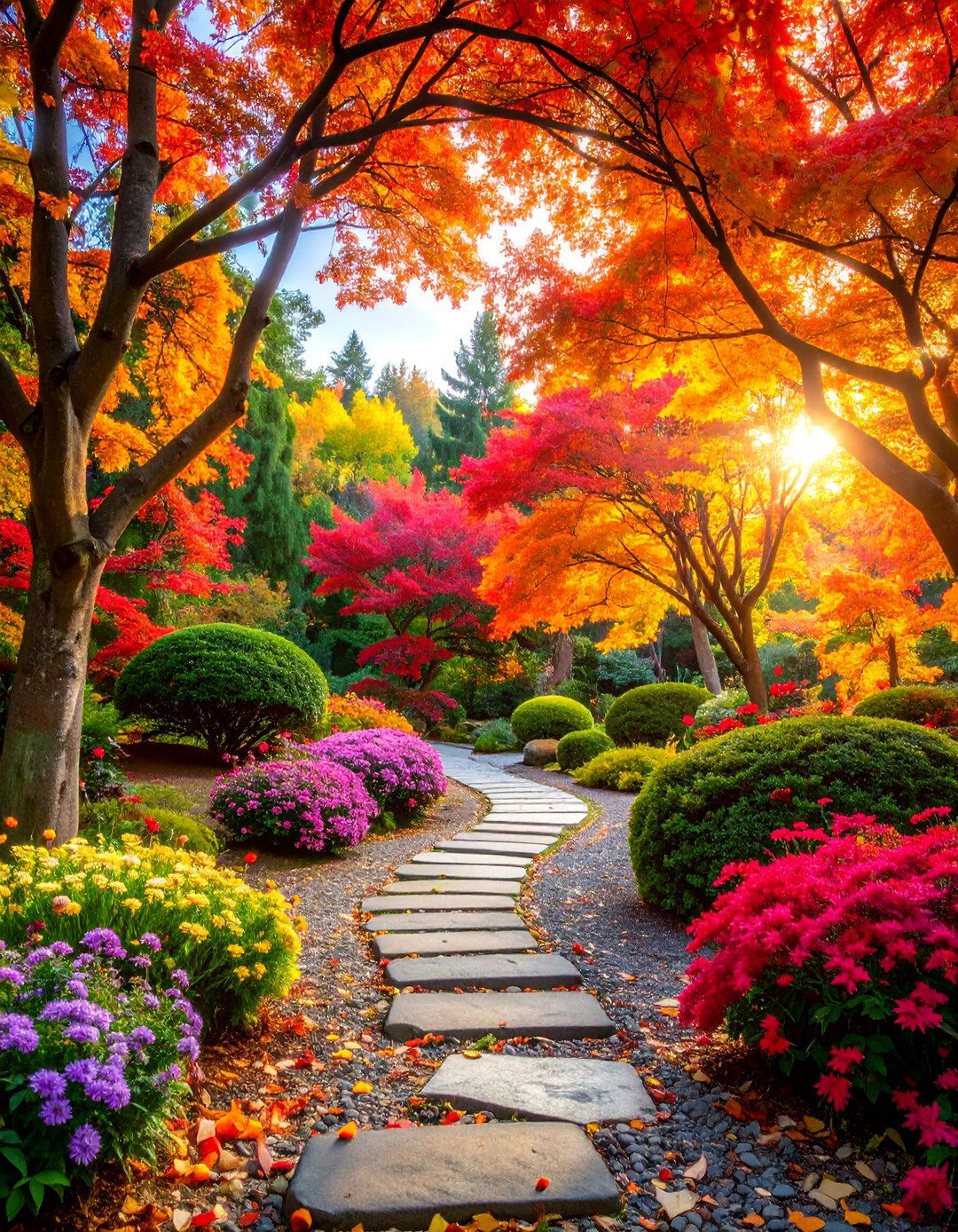 Autumn Color Spectacular Display - 25 Tree Landscaping Ideas