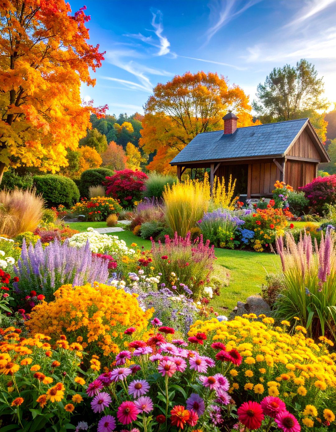 Autumn Glory Late Season Wildflower Garden - 25 Wildflower Garden Ideas