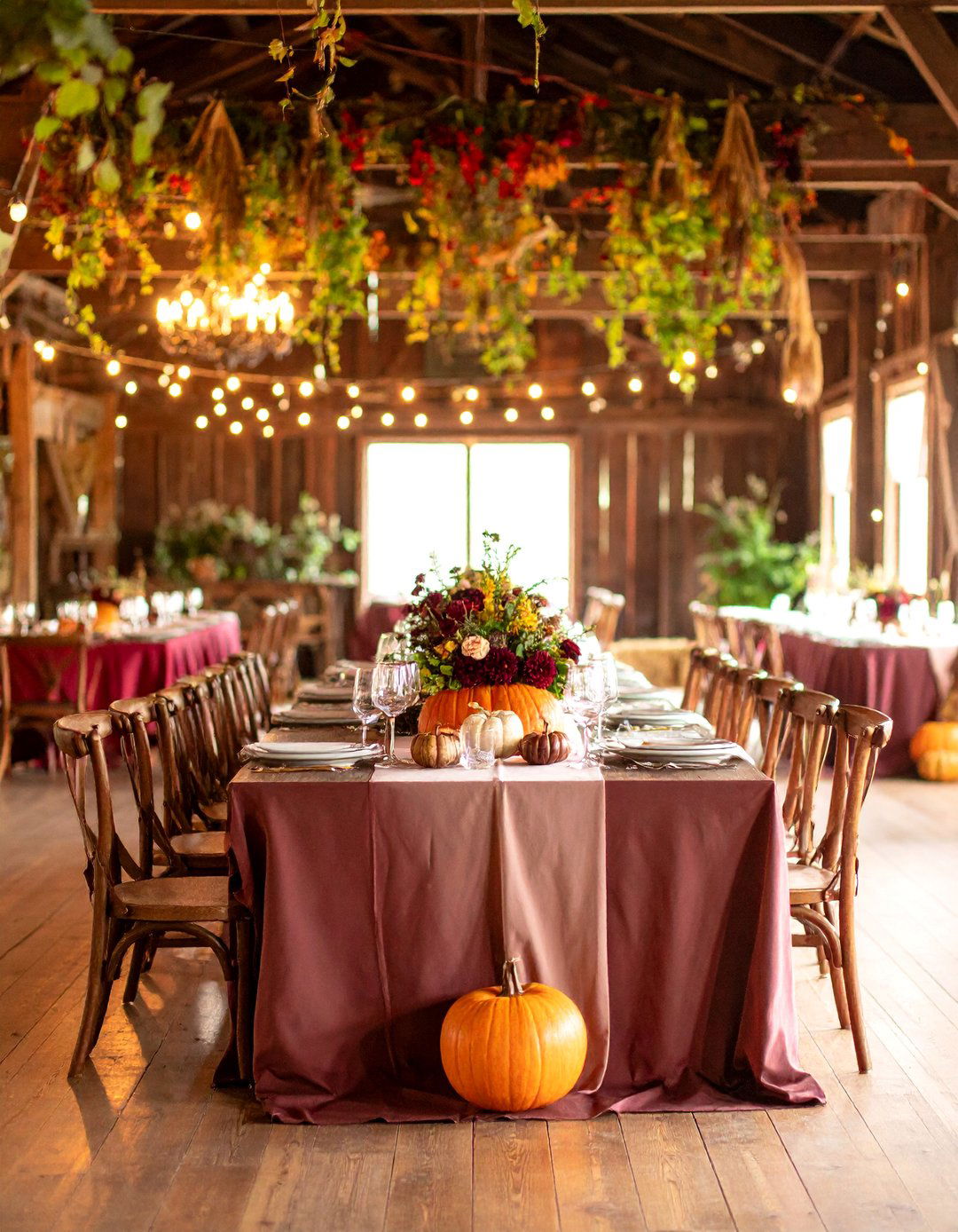 Autumn Harvest Barn Wedding with Seasonal Elements - 25 Barn Wedding Ideas