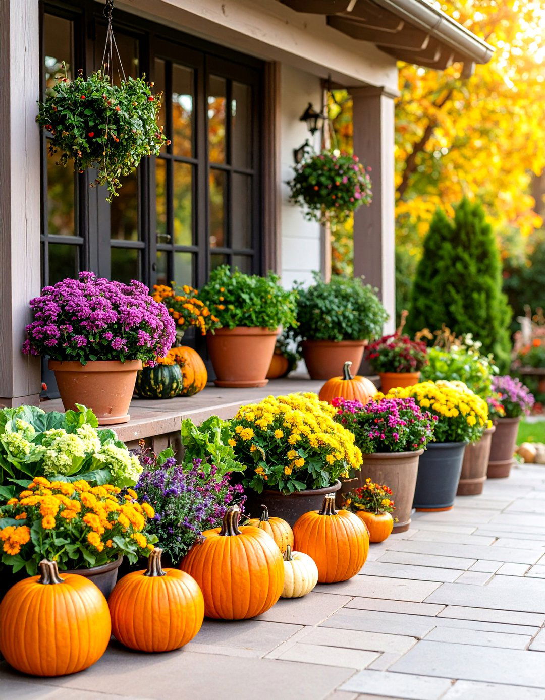 Autumn Harvest Celebration with Seasonal Vegetables - 25 Patio Plants