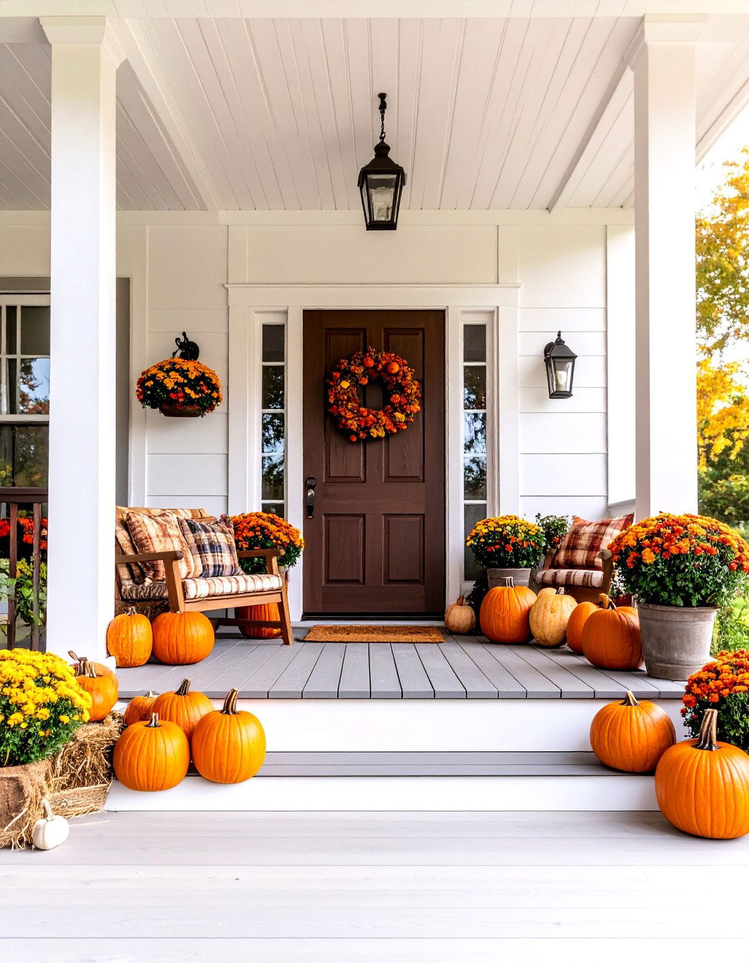 Autumn Harvest Festival - 25 Small Front Porch Ideas
